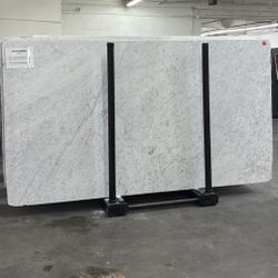 Bianco Carrara Marble Slab – 124” x 69” (2 CM Polished)