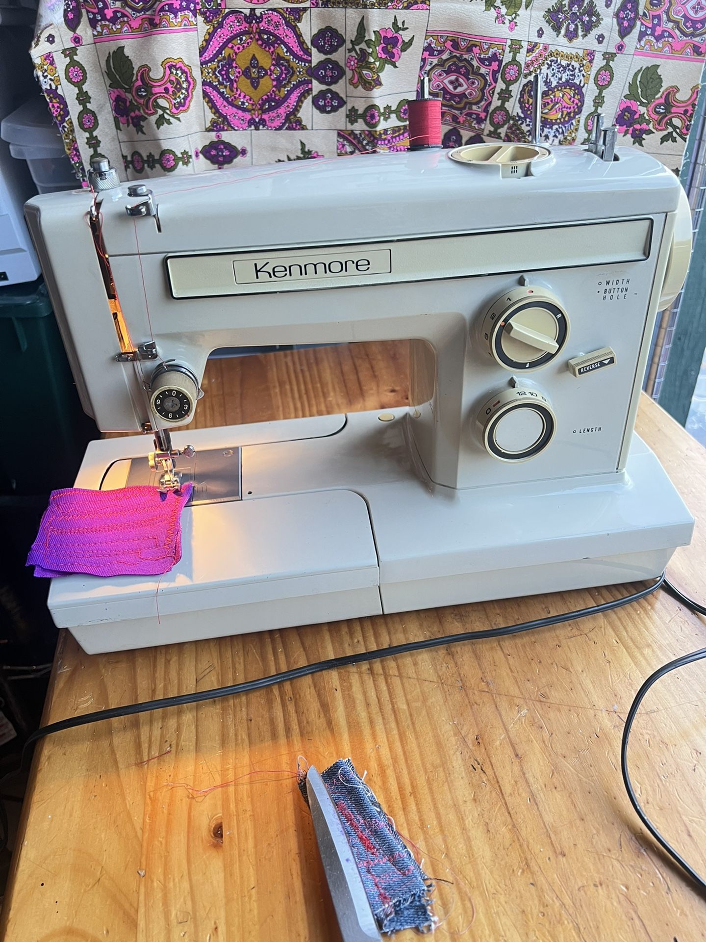 VINTAGE SEARS Kenmore Model 158 17820 Sewing Machine Fulley Serviced
