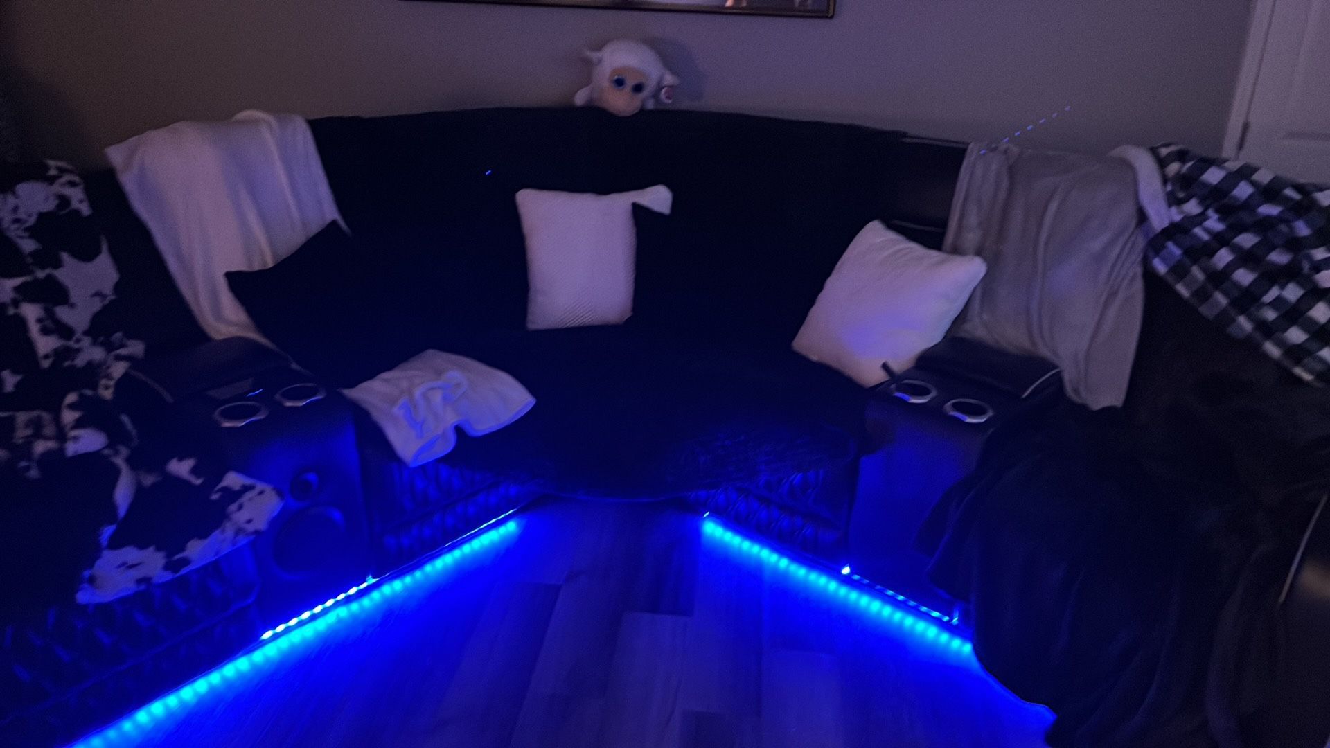 Nice leather sectional