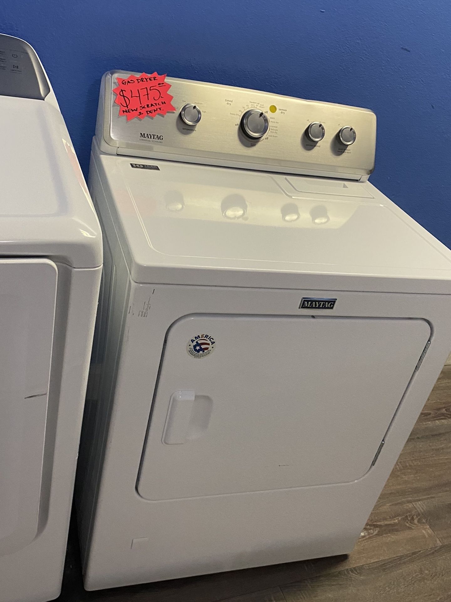 New Scratch And Dent Maytag Gas Dryer With Warranty