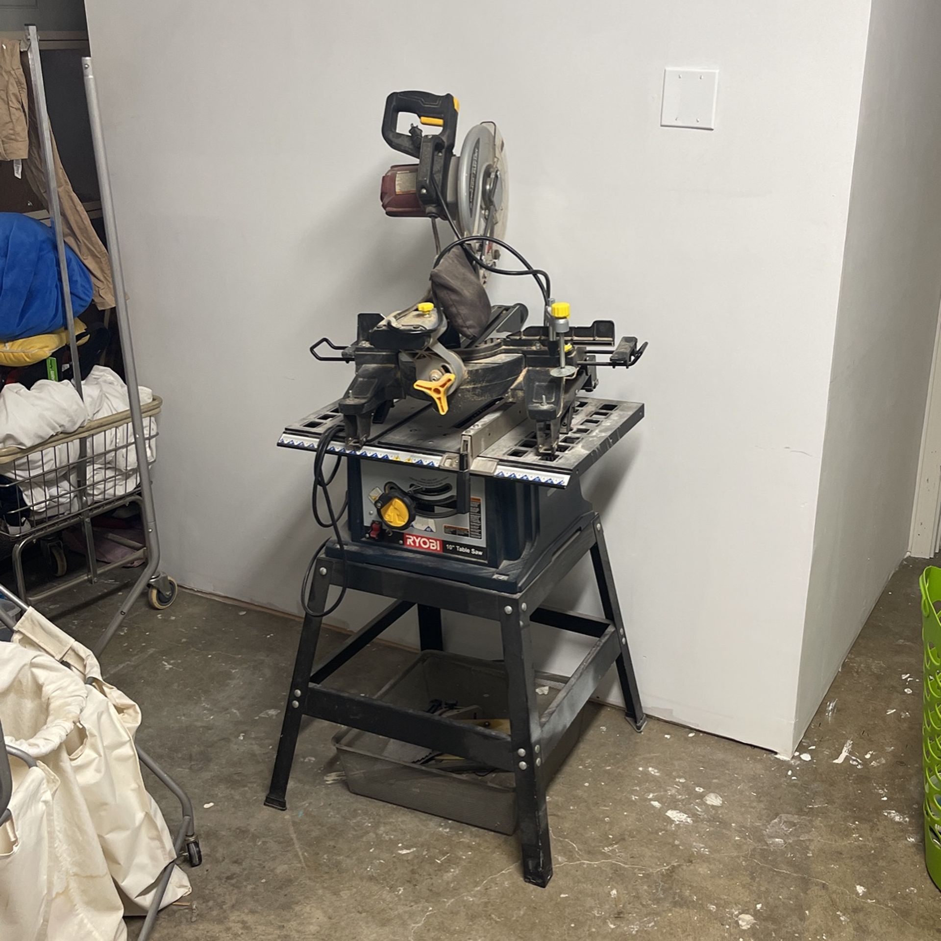 table Saw And Chop Saw