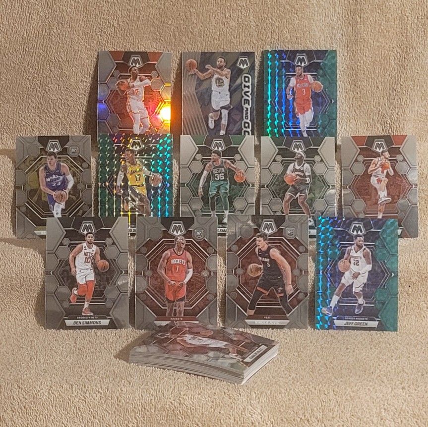 2022-23 PANINI MOSAIC NBA BASKETBALL CARDS * 28 TRADING CARD LOT RC PRIZM INSERT STARS VETS