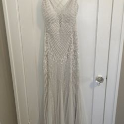 Beaded Wedding Dress Size 8