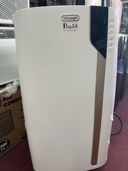 14000btu portable ac by delonghi with uvc technology kills viruses and germs.  Complete set new with warranty.