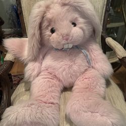 Large Pink Stuffed Bunny