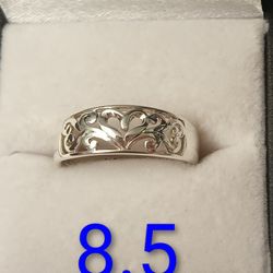 925 Silver Love You Mom Ring 