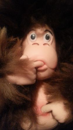 Alpacka Fur Funny Monkey Doll - SUPER SOFT AND FLUFFY!
