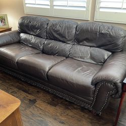 4 Piece Leather Couch 