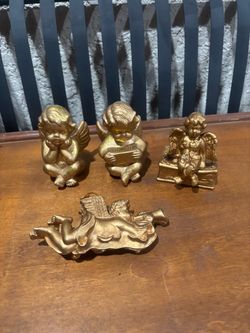 Gold Angel Figures