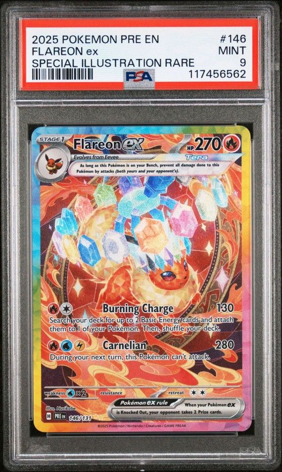 PSA 9 Flareon SIR Prismatic Evolutions