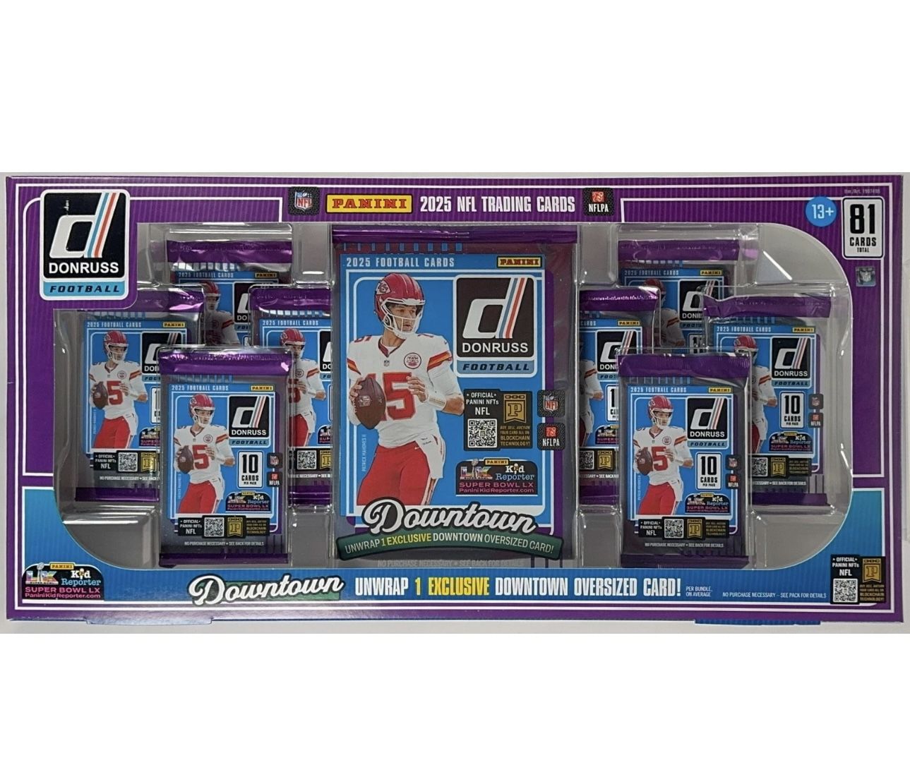 2025 Panini Donruss Football - Bundle with Jumbo Downtown