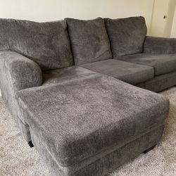 Gray Modern Reversible Sectional Sofa