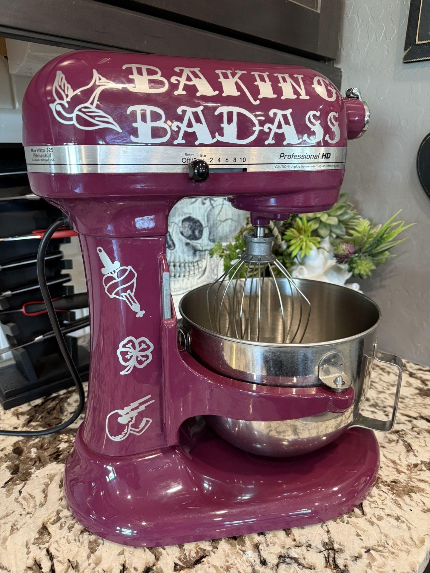 BAKING BADASS KitchenAid/Kitchen Aid PROFESSIONAL HD Stand Mixer Purple/Boysenberry