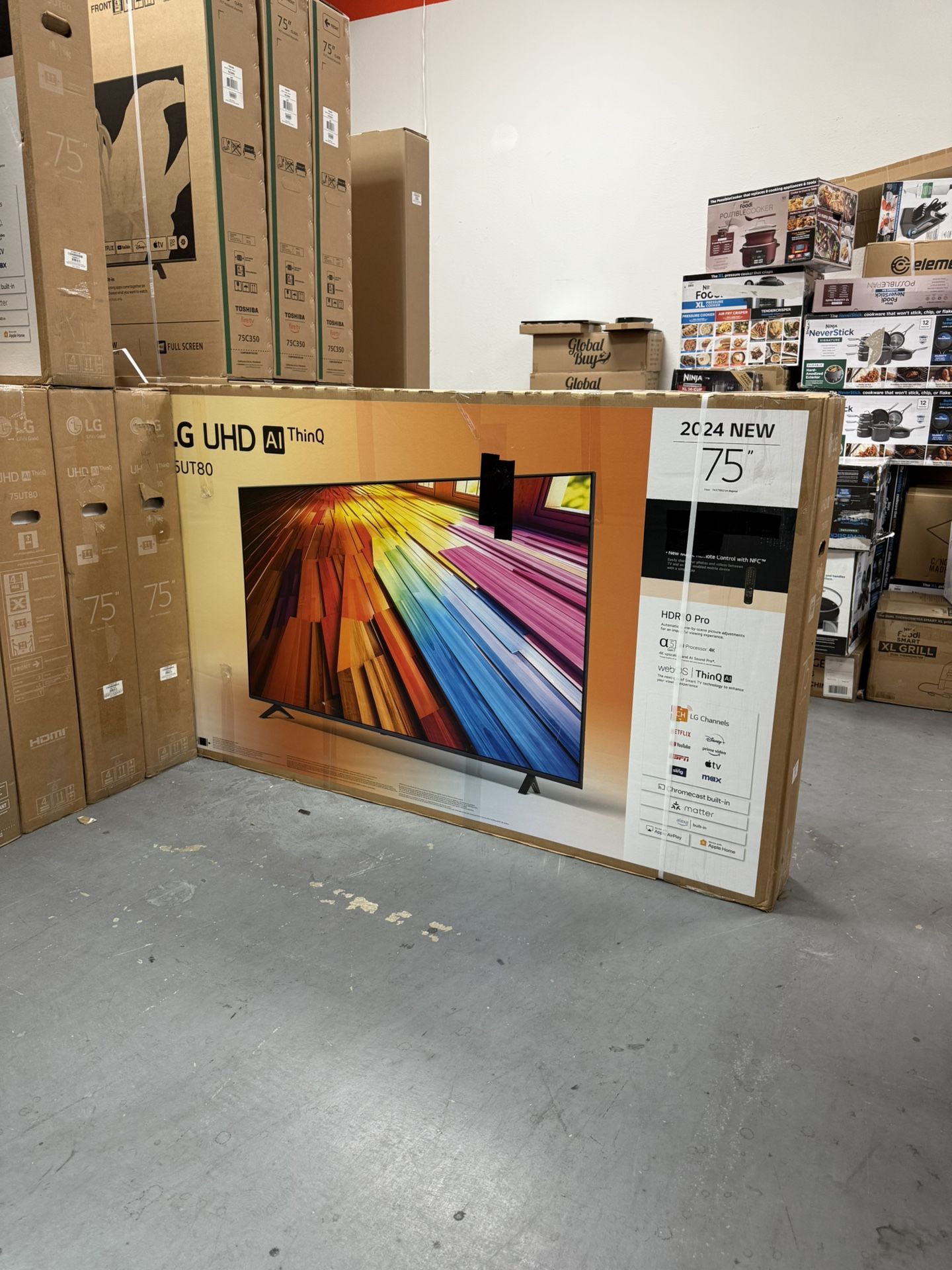 LG 75” UT8000 4K HDR SMART TV