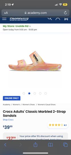 Academy women's deals crocs