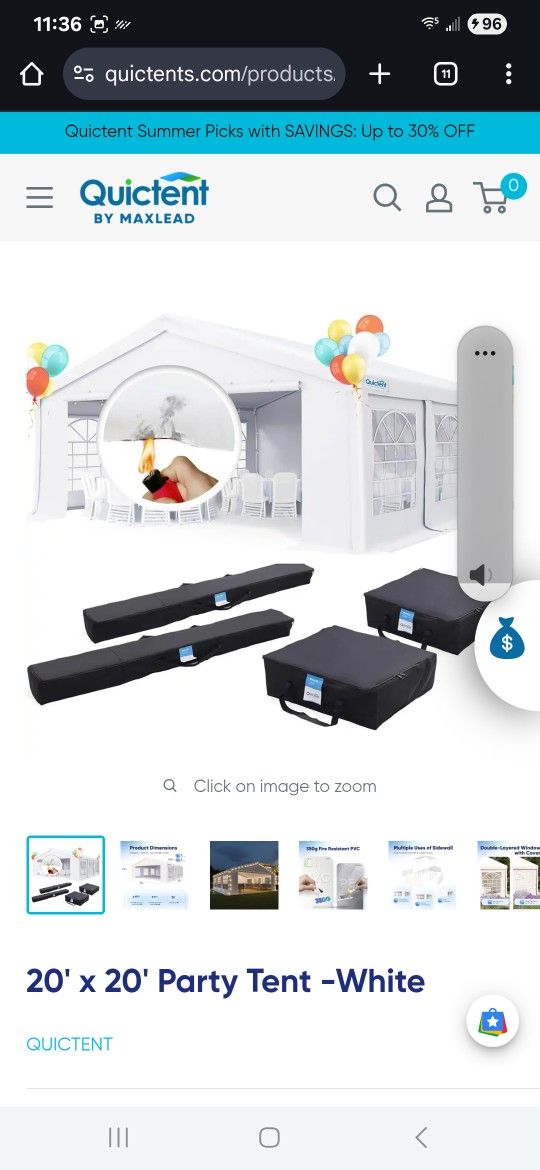 20x20 Wedding/Party Tent