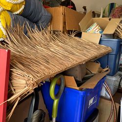 Straw Window Awnings  Decor