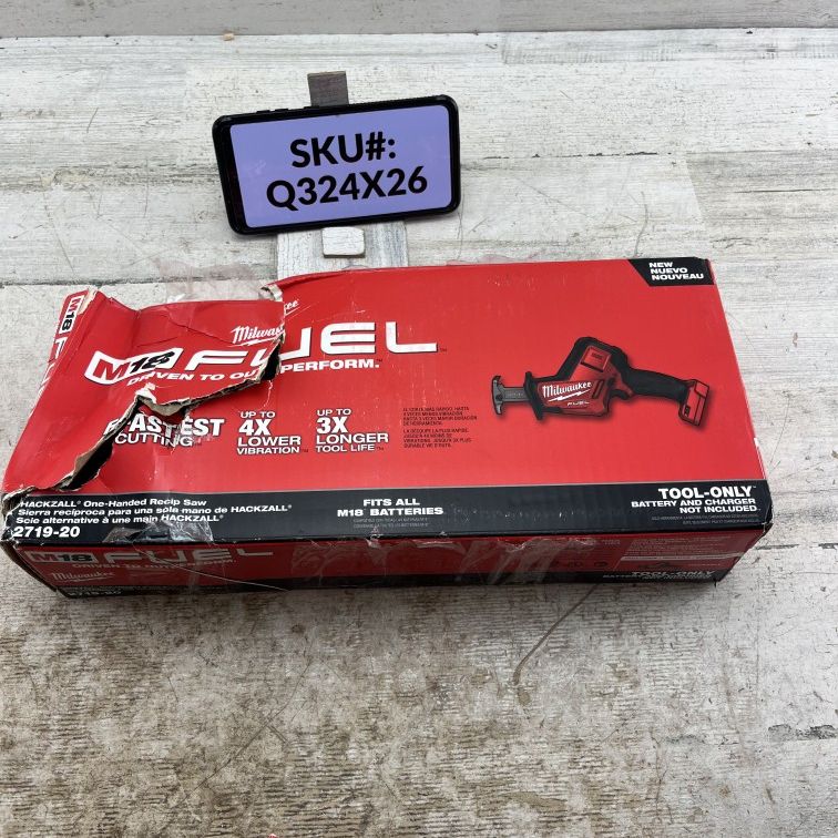 In Damaged Box Milwaukee M18 FUEL 18V HACKZALL Reciprocating Saw (Tool Only)