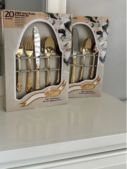 Brand new HAMTON FORGE Ltd silverware sets of two ( service for 4 each set), $47 each set