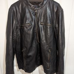 Levi's Leather Jacket (L)