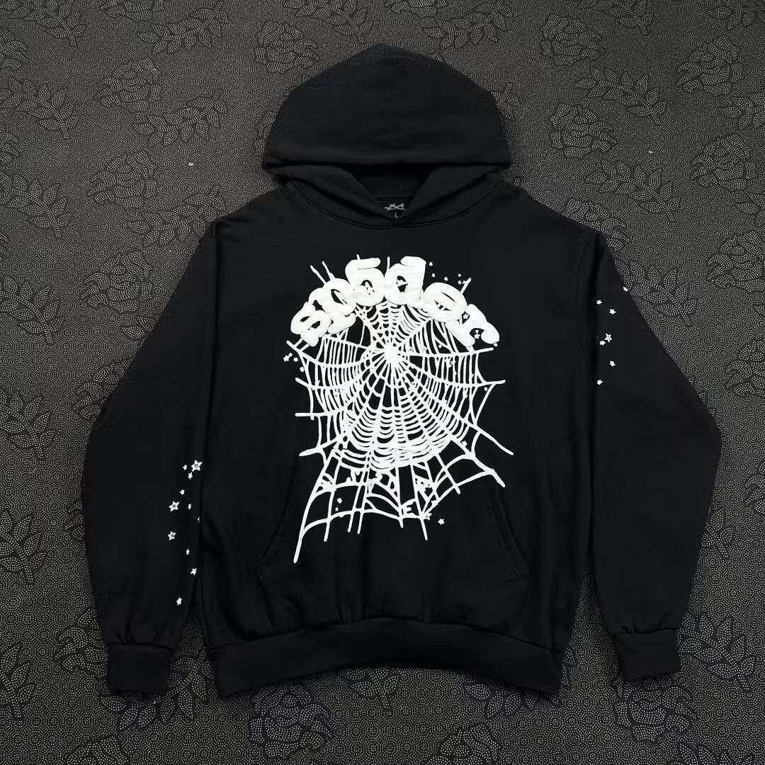 OG Web spider hoodie black and white