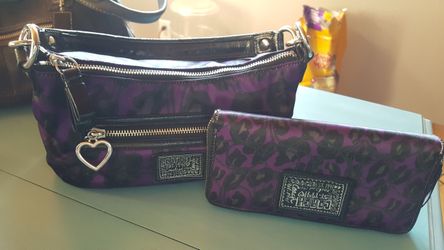 Coach purse and matching wallet