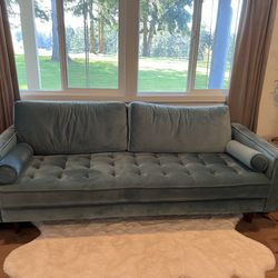 Blue Velvet Couch