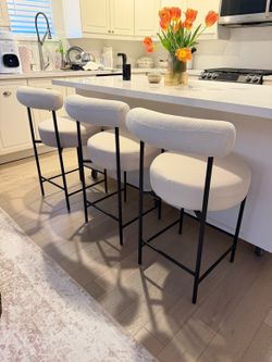 Cream color bar stools