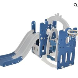 Slide and Swing Game  5 in 1 blue/grey $110