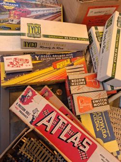 Vintage train  and track lot