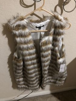 New with tags Fur Vests