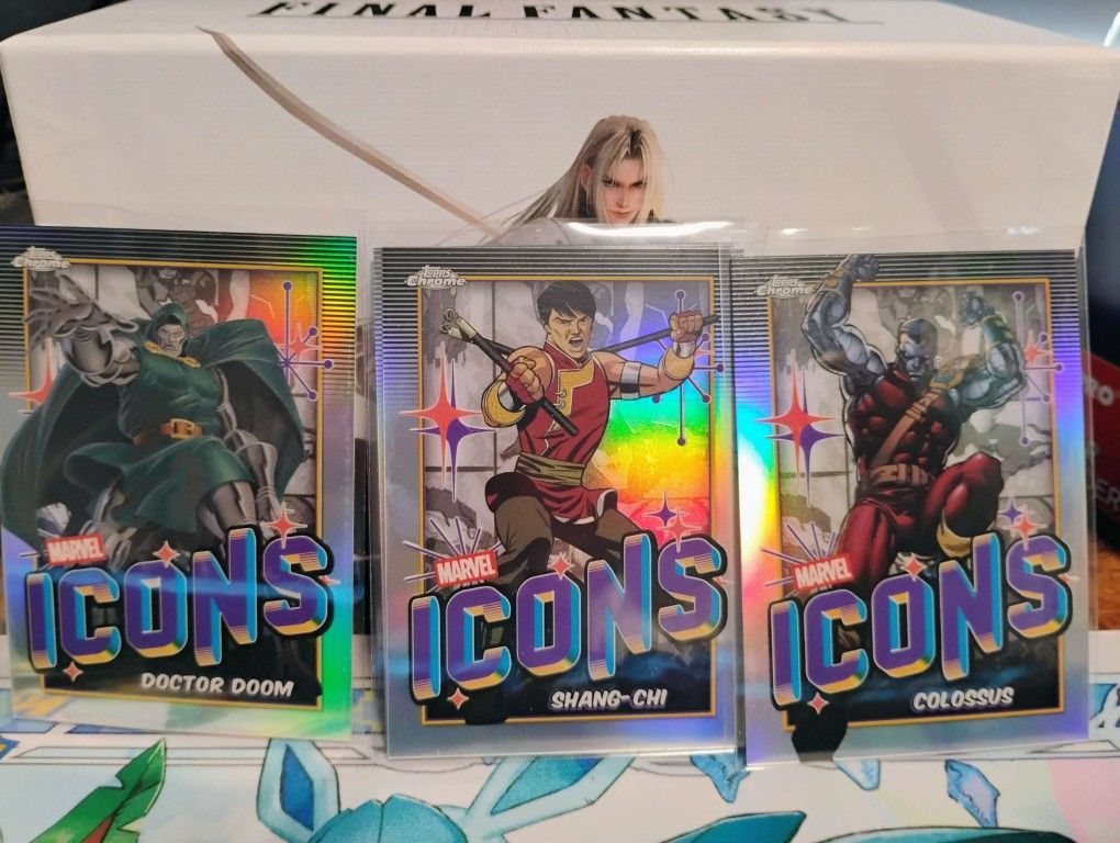 Marvel 2025 Topps Chrome Icons Marvel Cards Bundle