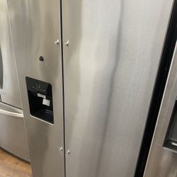 Whirlpool Side By Side Stainless Steel Refrigerator, Whirlpool Dishwasher 