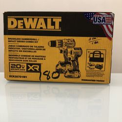 20-Volt MAX XR Cordless Brushless Hammer Drill/Impact Combo Kit 