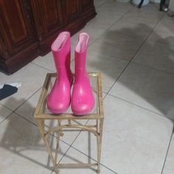 Canada Pink Rainbo Boots Sleeper Sparkles Size 11/12 Girl 