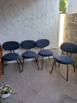 Mid Century Fabric Dining Chairs