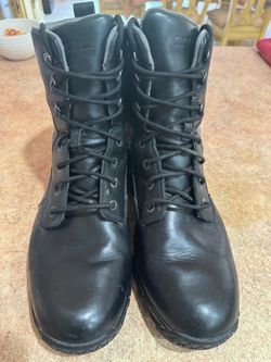 HARLEY-DAVIDSON  Men's  Black Leather Waterproof Size 11 Motorcycle Boots