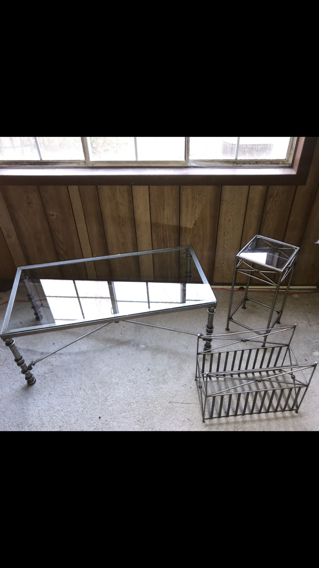 3-piece Metal Framed Table Set