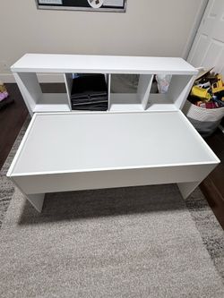 IKEA kids activity table and target cube organizer