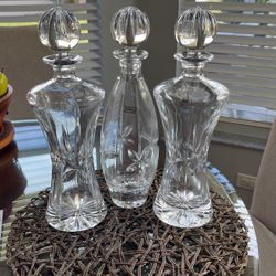 Rare Towle 3 Piece Decanters-$100.