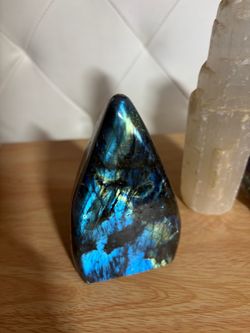 Beautiful Crystal Set – Labradorite, Selenite & Amethyst Polished Freeform Crystal