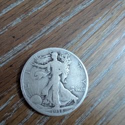 1918d Rare Walking Liberty Silver Coin