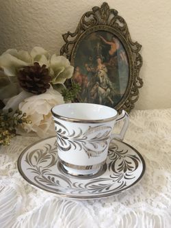 Vintage ROYAL CHELSEA Bone China one Teacup and one Saucer Set
