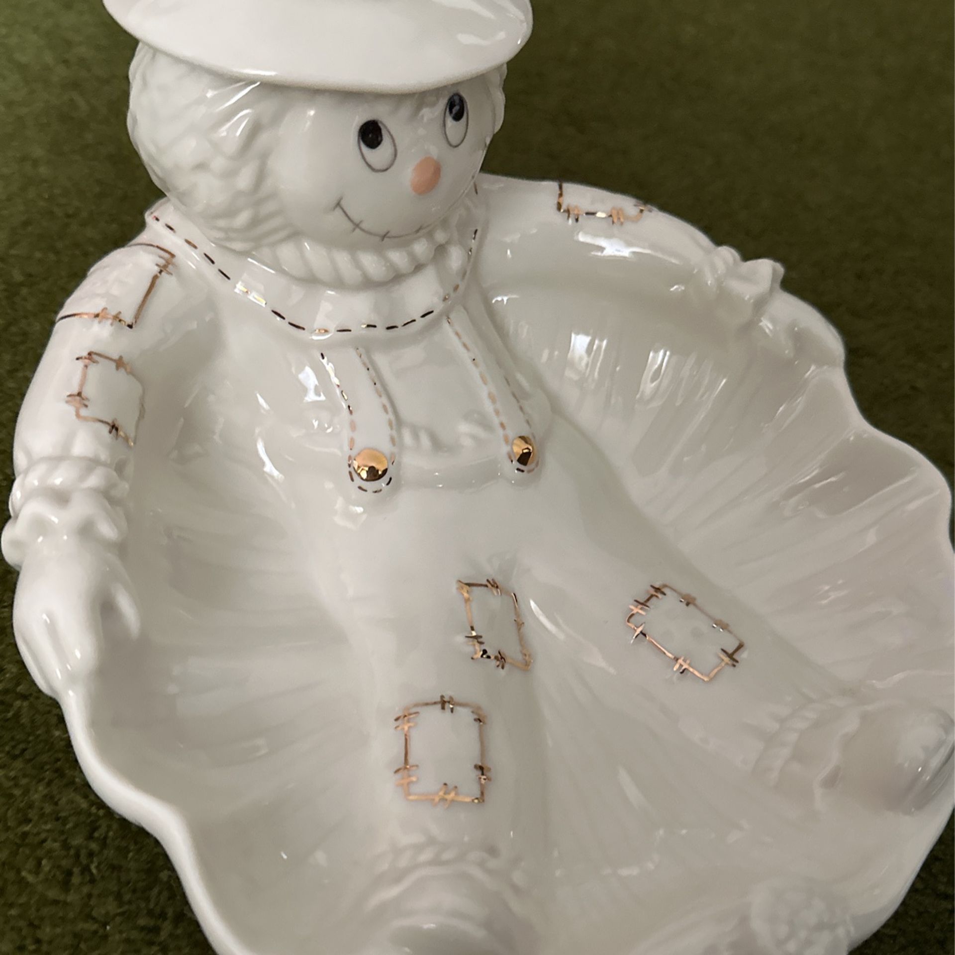 Lenox Scarecrow Porcelain Candy Dish