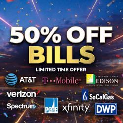 50 Percent Off Bills
