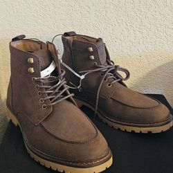 Madden Men's 10.5 Side Zip Casual Ankle Boots - New