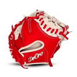 34″ Baseball Catcher Ice Cream Red-White Glove
