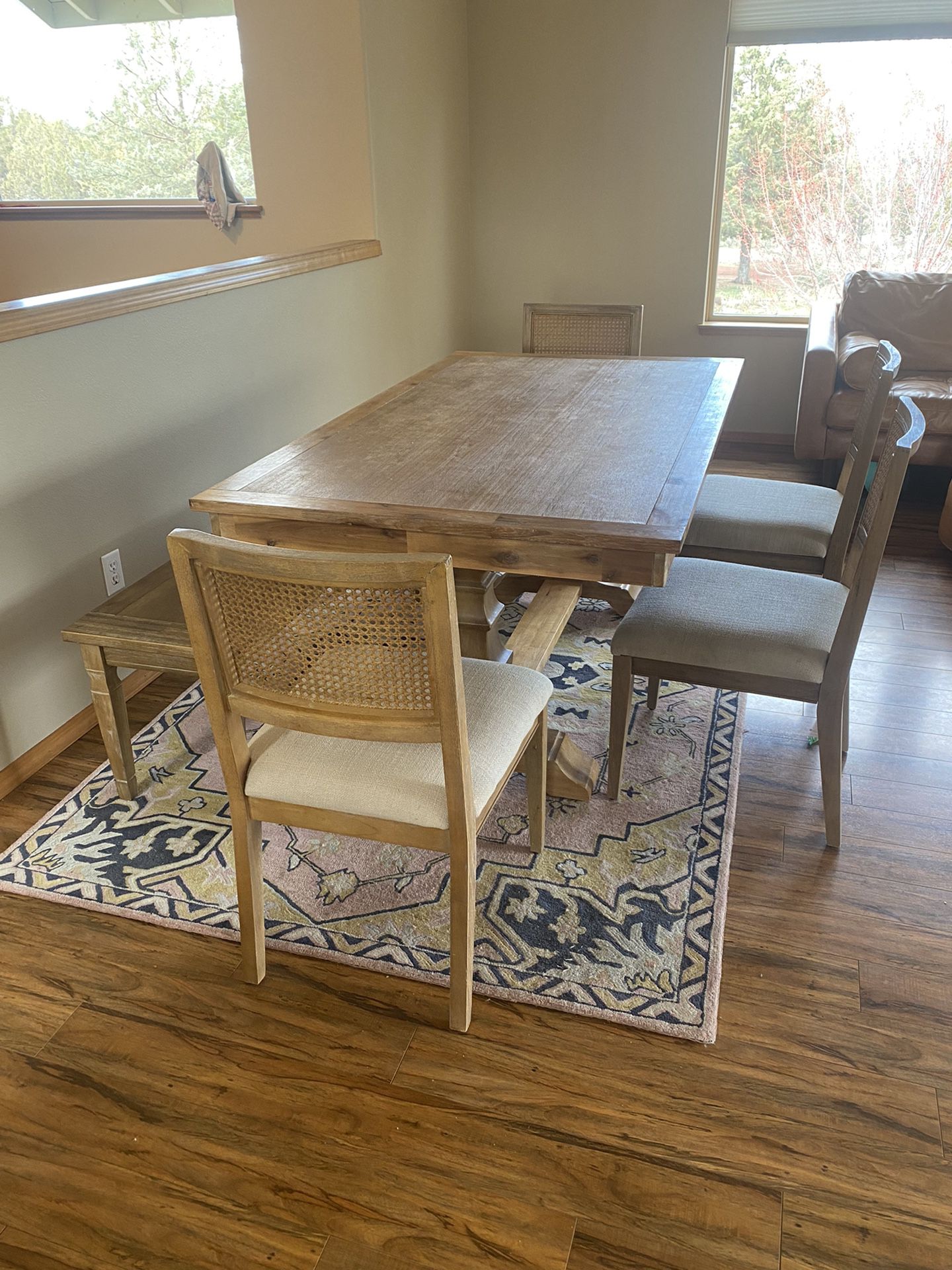 Dining Room Set Table & Chairs With Bench Pottery Barn