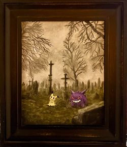 “The Graveyard Shift” Acrylic Painting