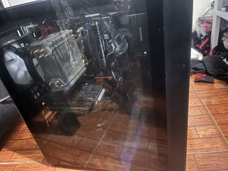Deep cool gaming computer with monitor